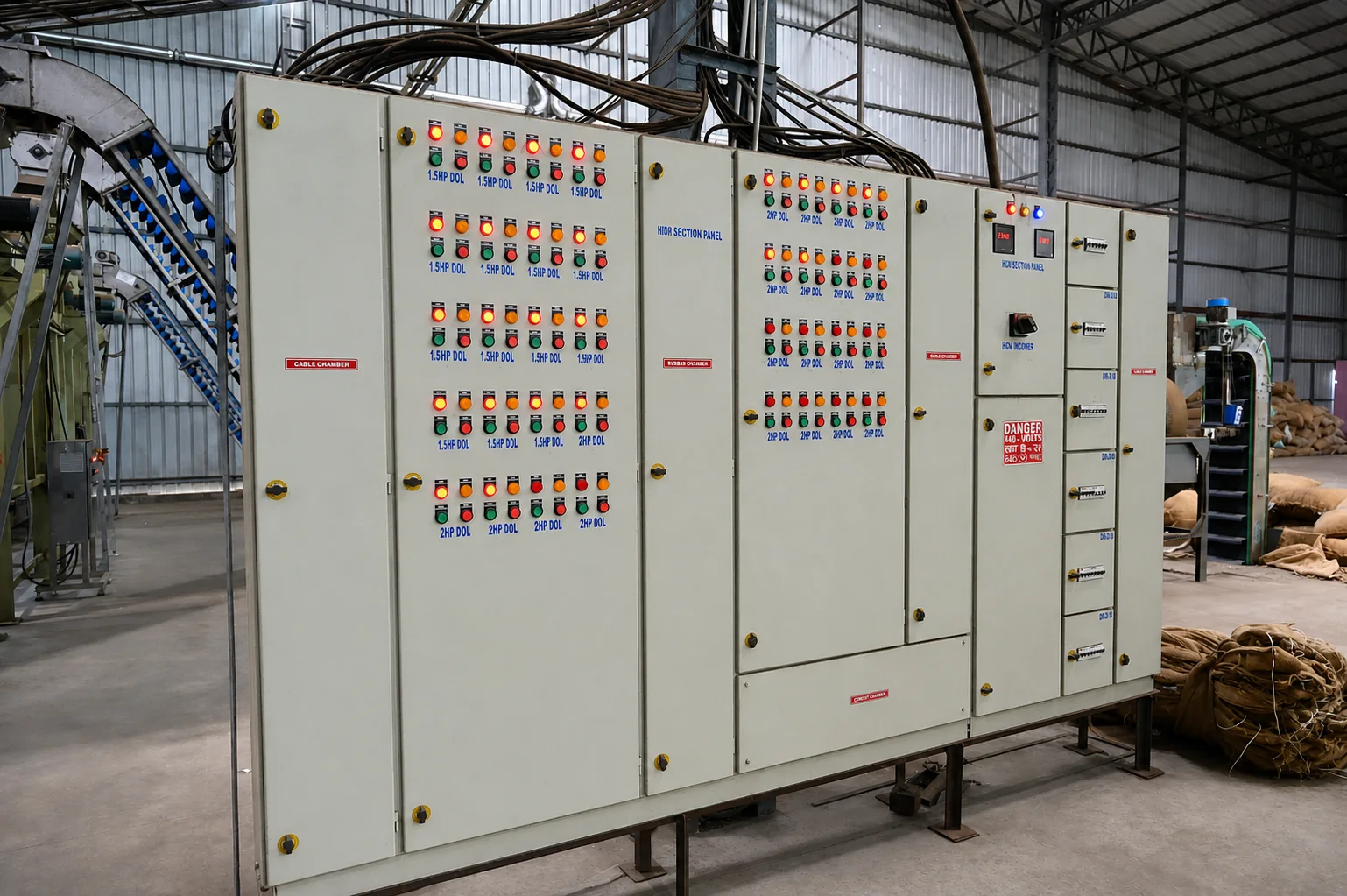 Central electrical and process control panel